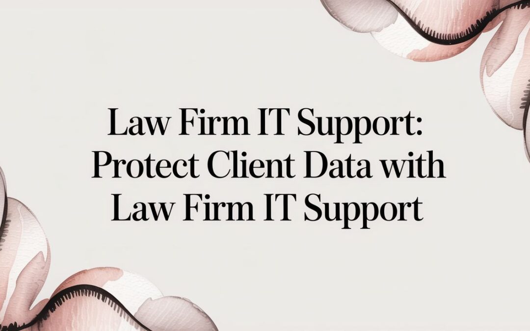A Guide to Law Firm IT Support: Managing Risk, Compliance, and Efficiency